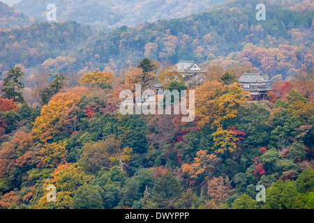 Bitchu Matsuyama Schloss, Takahashi, Okayama Präfektur, Japan Stockfoto