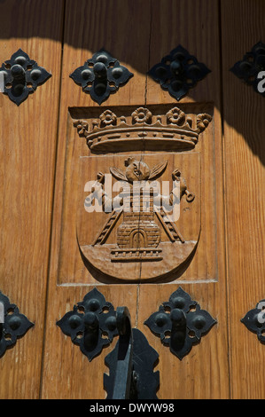 Krankenhaus der Königin-Tür detail, 15. Jahrhundert, Alhama de Granada, Provinz Granada, Region von Andalusien, Spanien, Europa Stockfoto
