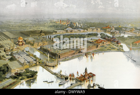 Die World Columbian Exposition 1893, der Weltausstellung von Chicago, Chicago, Illinois, USA Stockfoto