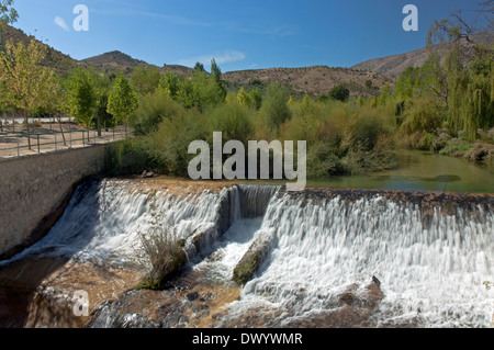 Castril Fluss - Wasserfall-, Castril, Provinz Granada, Region von Andalusien, Spanien, Europa Stockfoto