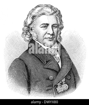 Samuel Thomas von Sömmerring, 1755-1830, ein deutscher Arzt, Anatom, Anthropologe, Paläontologe und Erfinder, Stockfoto