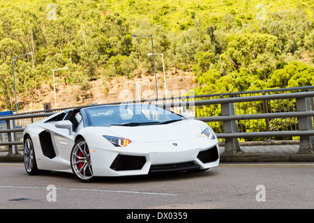 Lamborghini LP700-4 Super Auto 2013 Modell Limited Edition in Hong Kong Stockfoto