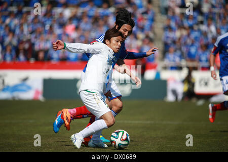 NHK Spring Mitsuzawa Fußballstadion, Kanagawa, Japan. 15. März 2014. Yu Eto (Vortis), 15. März 2014 - Fußball: 2014 J.League Division 1, zwischen Yokohama F Marinos 3-0 Tokushima Vortis im NHK Spring Mitsuzawa Fußballstadion, Kanagawa, Japan. Bildnachweis: Jun Tsukida/AFLO SPORT/Alamy Live-Nachrichten Stockfoto