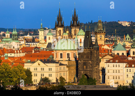 Skyline von Prag, Tschechien Stockfoto