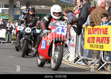 Klassische Motorradrennen Stockfoto