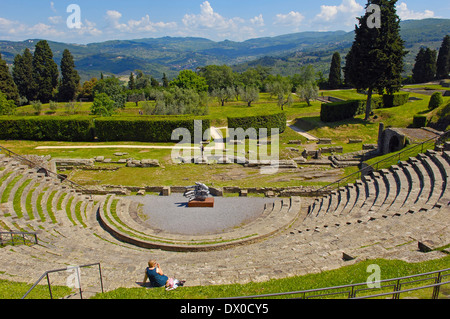 Römisches Theater, Fiesole Stockfoto