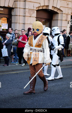 Nottingham, UK. 16. März 2014. 16. März 2014.Hundreds Sci-Fi-Fans fielen über Nottingham Albert Hall zum ersten EM-CON-Konvention. Gast enthalten Craig Charles, Ben Miller, Danny John-Jules und eine Vielzahl von anderen Sternen. Bildnachweis: Ian Francis/Alamy Live-Nachrichten Stockfoto