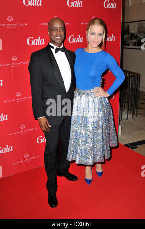 Yared Dibaba und Judith Rakers bei der Präsentation des Gala Spa Awards 2014 Fackel Park Hotel & Spa auf Samstag, 15. März 2014 in Baden-Baden Stockfoto