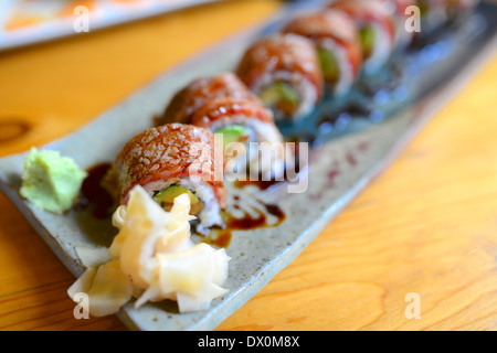 Wagyu Rindfleisch sushi Stockfoto