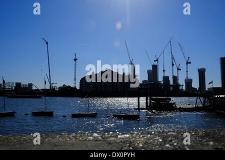 London, UK. 16. März 2014. Bau im Gange bei Nine Elms wo der Americn Botschaft ein neues Haus in London Credit baut: Rachel Megawhat/Alamy Live News Stockfoto