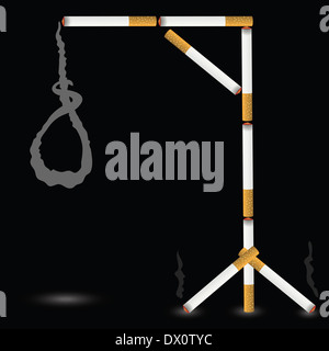 Bunte Illustrationen mit Galgen für Ihr design Stockfoto