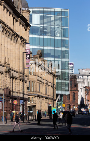 Deansgate Manchester RBS Büros Stockfoto