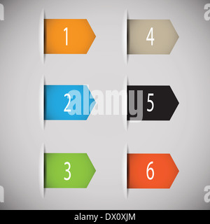 Bunte Illustrationen mit Business-Elemente für Ihr design Stockfoto