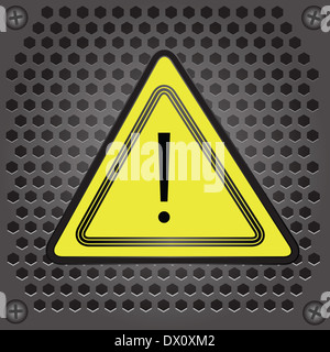 Bunte Illustrationen mit Warnzeichen für Ihr design Stockfoto