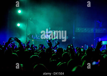 Detroit, Michigan, USA. 16. März 2014. Neuseeland-Sängerin Teenie-Sensation LORDE durchführen auf ihrem 2014 Amerikatour im Fillmore Theatre in Detroit, MI am 16. März 2014 Credit: Marc Nader/ZUMA Wire/ZUMAPRESS.com/Alamy Live-Nachrichten Stockfoto