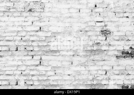 Teil des alten weißen Mauer Stockfoto