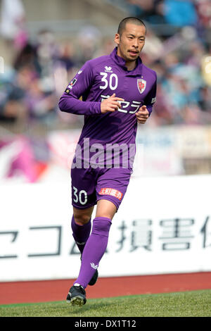 Kyoto, Japan. © Aflo Co. Ltd. 16. März 2014. Yosuke Ishibitsu (Sanga) Fußball: 2014 J.League Division 2 match zwischen Kyoto Sanga F.C. 0-0 Tochigi SC im Nishikyogoku Stadion in Kyoto, Japan. Bildnachweis: Aflo Co. Ltd. / Alamy Live News Stockfoto