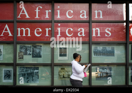 Ausstellung der Afrikaner-Amerikaner im Museo del Barrio. 1230 Fifth Avenue und 104. Straße. Telefon 212-831-7272. Stockfoto