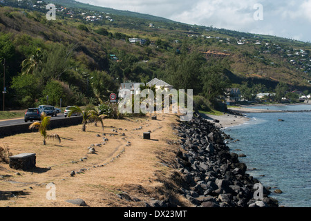 Strand am Rande der Stadt Saint Leu. Obwohl nicht treffen auf der Suche nach Stränden kommt, ist es unmöglich zu widerstehen Stockfoto