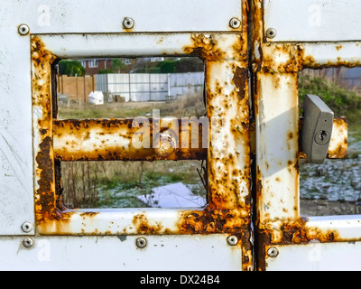 Gate-Sperre auf der Baustelle Stockfoto