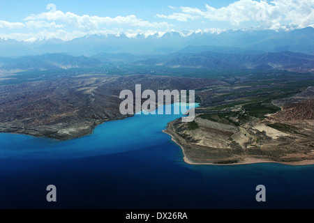 Bucht am südlichen Küste des Issyk-Kul-See, nördlichen Kirgisistan Stockfoto