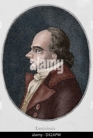 Jean Denis Lanjuinais (1753-1827). Französischer Politiker und Rechtsanwalt. Gravur in die Universalgeschichte, 1881. Farbige. Stockfoto