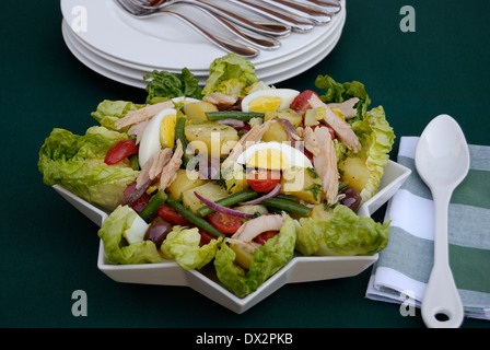 bunt gemischter Salat Stockfoto