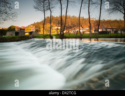 Belelle Fluss in Neda, Galicien, Spanien. Stockfoto