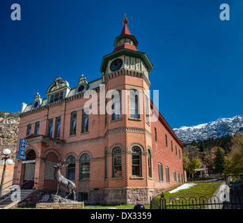 Elch Lodge, 1904, auf der Hauptstraße in Ouray, Colorado, USA Stockfoto