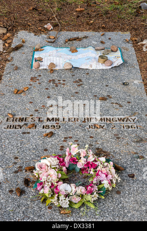 Ernest Hemingway Grab auf Ketchum Friedhof in Ketchum, Idaho, USA Stockfoto