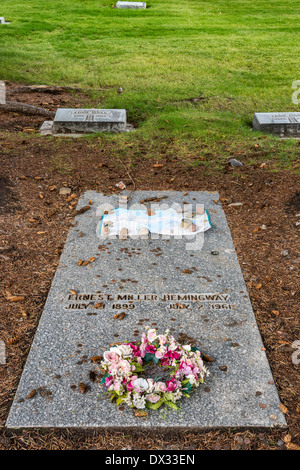 Ernest Hemingway Grab auf Ketchum Friedhof in Ketchum, Idaho, USA Stockfoto