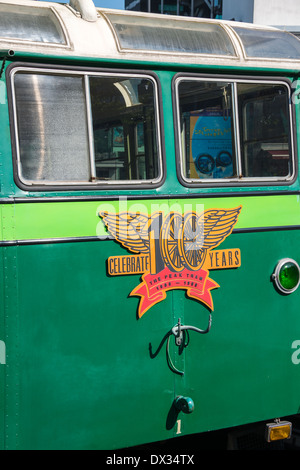 Historischen Peak Tram, Hong Kong Stockfoto