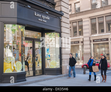 Eine Kate Spade speichern auf der Fifth Avenue im Stadtteil Flatiron New York Stockfoto