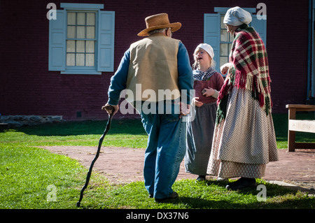 Landis Valley Bauernmuseum.  Lancaster PA eine historische Sammlung des späten 1800 s Anfang des 20. Jahrhunderts Landmaschinen & amerikanische Antiquitäten Stockfoto