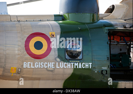 Westland Sea King MK48 SAR Hubschrauber, Suche und Rettung Version für die belgische Luftwaffe / belgischer Luft-Bestandteil Stockfoto