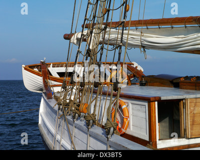alten Sailboot auf Fårö, Gotland, Gotlands Län, Schweden Stockfoto