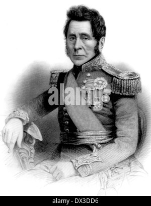 Britischer Offizier und JOHN FOX BURGOYNE (1782-1871) Stockfoto