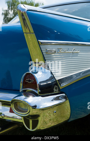 Detail der Bremse Rückleuchten Auto Full-Size-Chevrolet Bel Air Limousine Stockfoto
