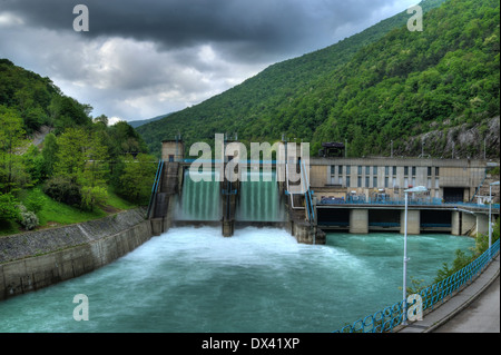 Pflanze - Hydro Kraftwerk - Kraftwerk Strom Stockfoto