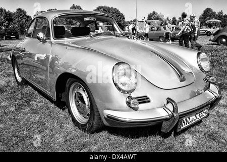 Sportwagen Porsche 356 Coupe, schwarz und weiß Stockfoto