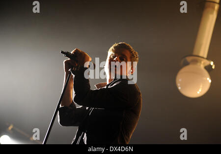 Tom Chaplin von Keane in der Heineken Music Hall durchführen. Amsterdam, Holland - 16.10.12 wo: Hol Stockfoto