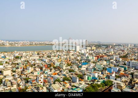 Sonnenuntergang in der Stadt Da Nang, Vietnam Stockfoto