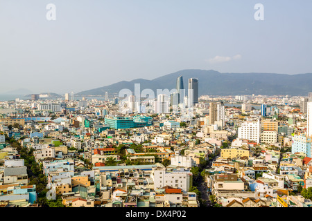 Sonnenuntergang in der Stadt Da Nang, Vietnam Stockfoto