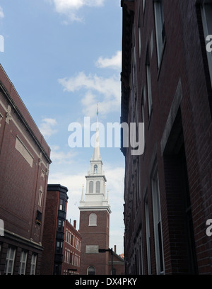 Die Old North Church in Boston, MA, USA. Stockfoto