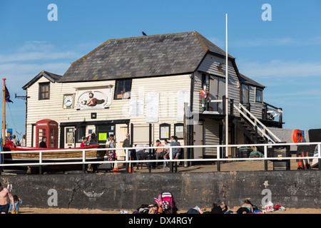 Das alte Rettungsboot-Haus an der Beach Broadstairs Kent Stockfoto