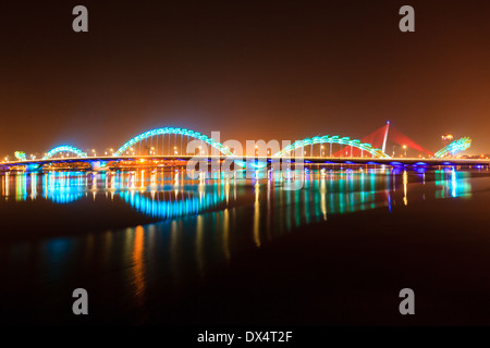 Brücke bei Stadt Da Nang, Vietnam Stockfoto