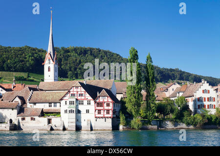 St. Georgs Kloster entfernt, Stein am Rhein, Kanton Schaffhausen, Schweiz Stockfoto