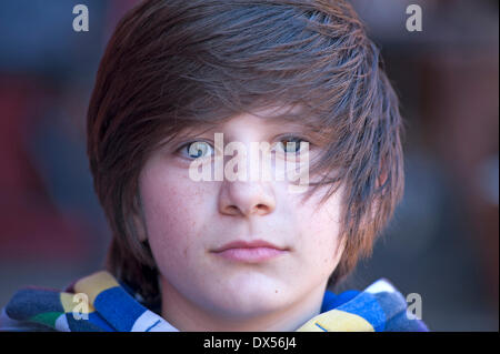 Junge, 10 Jahre, Porträt, Deutschland Stockfoto