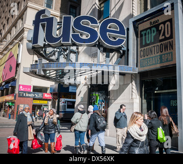 Die Büros und Studios von Fuse TV in der Nähe von Penn Station von New York Stockfoto