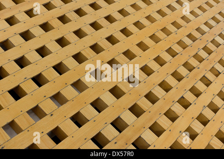 Raster der eine hölzerne Lukendeckel auf der USS Constitution, im Hafen von Charlestown, Boston, Massachusetts, USA Stockfoto